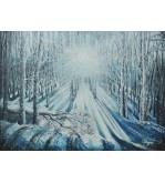 3358 Forêt Enneigée Illuminée