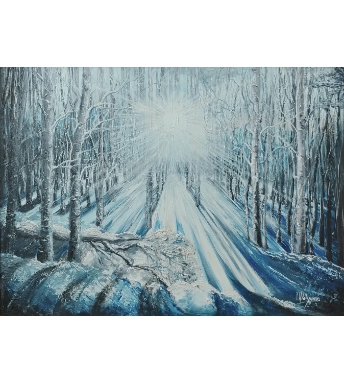 3358 Forêt Enneigée Illuminée