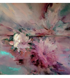Reflets Rose (2023) Peinture par Iryna Malynovska