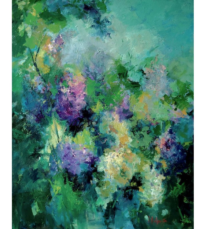 Painting by Iryna Malynovska 2026 – Dawn Breaking 73 x 92 cm