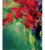 Floral Explosion, original painting by Iryna Malynovska, 2026, size 73 x 92 cm.