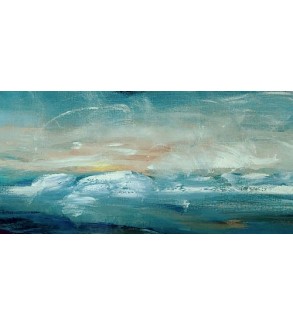 Emerald Horizon, original painting by Iryna Malynovska.