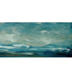 Emerald Horizon, original painting by Iryna Malynovska.