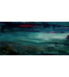 Emerald Horizon, original painting by Iryna Malynovska.
