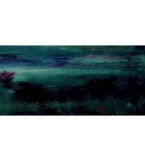 Emerald Horizon, original painting by Iryna Malynovska.