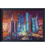 6128 New York, Nuit Incandescente — Iryna Malynovska, 2026, 70 × 50 cm