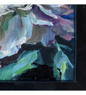 Moon Peony — Iryna Malynovska 2024, 24 × 24 cm