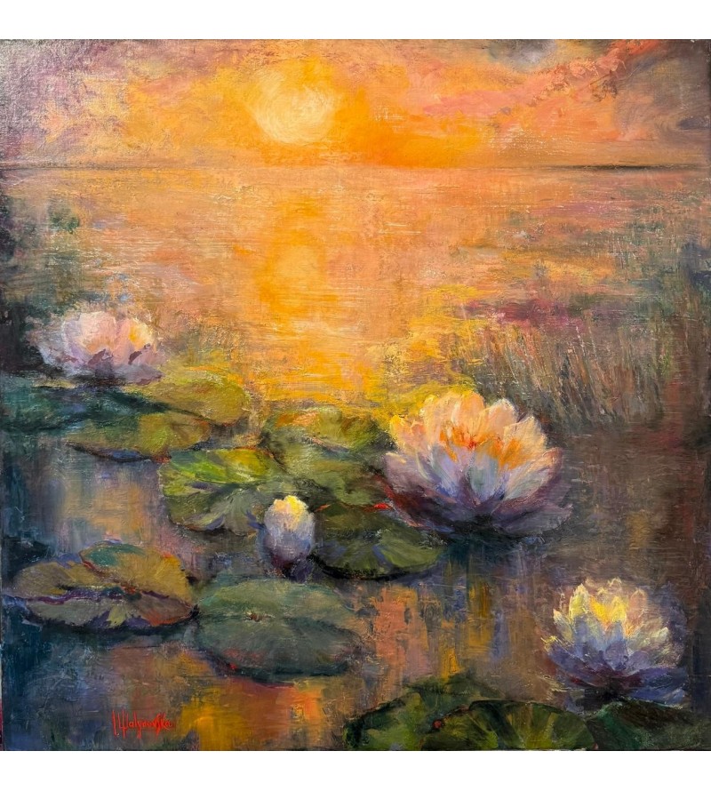 3345 Twilight on the Water Lilies