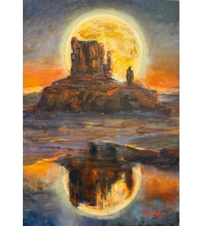 6028 Monument Valley sous la Pleine Lune