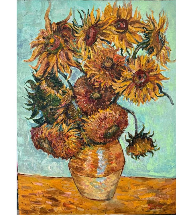 7014 Sunflowers in a Vase — Iryna Malynovska