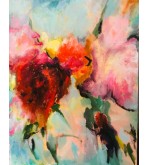 7028 Abstract Red and Pink Flowers — Iryna Malynovska