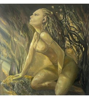 7039 Seated Woman in the Forest — Iryna Malynovska