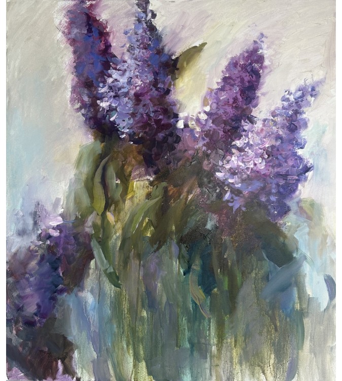 7057 Violet Lilacs in a Bouquet — Iryna Malynovska